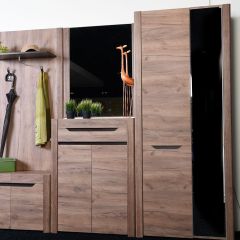 АФИНА Прихожая крафт в Александровском - alexsandrovskoe.mebel24.online | фото 2
