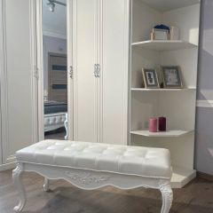Банкетка Мишель (белый матовый) в Александровском - alexsandrovskoe.mebel24.online | фото 5