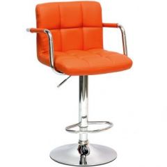 Барный стул Barneo N-69 Kruger Arm Оранжевый в Александровском - alexsandrovskoe.mebel24.online | фото