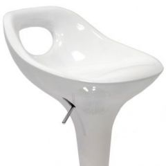 Барный стул Barneo N-7 Malibu белый глянец в Александровском - alexsandrovskoe.mebel24.online | фото 2