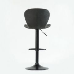 Барный стул Barneo N-86 Time / Black / VPU Dark Gray Vintage серый винтаж 970-11 в Александровском - alexsandrovskoe.mebel24.online | фото 2