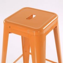 Барный табурет Barneo N-241 Tolix Style (RAL2003 оранжевый) в Александровском - alexsandrovskoe.mebel24.online | фото 3