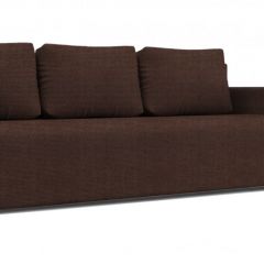 Диван Алиса 4 Shaggy CHOCOLATE - Teos Dark Brown в Александровском - alexsandrovskoe.mebel24.online | фото
