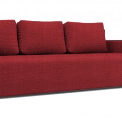 Диван Алиса 4 Shaggy RED - Teos Black в Александровском - alexsandrovskoe.mebel24.online | фото