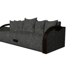 Диван Мария Savana Grey - Кожзам черный в Александровском - alexsandrovskoe.mebel24.online | фото