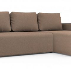 Диван угловой Алиса 3 Bahama BEIGE - Teos Dark Brown в Александровском - alexsandrovskoe.mebel24.online | фото