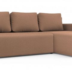 Диван угловой Алиса 3 Bahama GINGER - Teos Dark Brown в Александровском - alexsandrovskoe.mebel24.online | фото