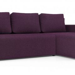 Диван угловой Алиса 3 Bahama VIOLET - Teos Dark Brown в Александровском - alexsandrovskoe.mebel24.online | фото