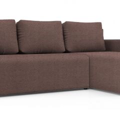 Диван угловой Алиса 3 Shaggy JAVA - TEOS BLACK в Александровском - alexsandrovskoe.mebel24.online | фото
