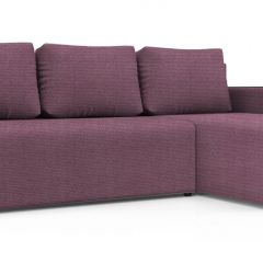 Диван угловой Алиса 3 Shaggy LILAC - TEOS BLACK в Александровском - alexsandrovskoe.mebel24.online | фото