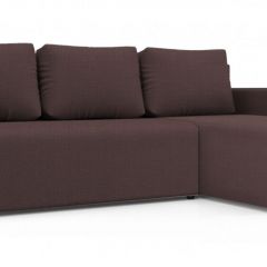 Диван угловой Алиса 3 Vital JAVA - Teos Dark Brown в Александровском - alexsandrovskoe.mebel24.online | фото