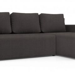 Диван угловой Алиса 3 Vital PEBBLE - Teos Dark Brown в Александровском - alexsandrovskoe.mebel24.online | фото