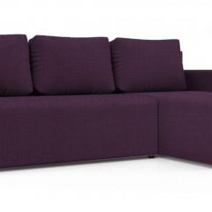 Диван угловой Алиса 3 Vital PLUM - Teos Black в Александровском - alexsandrovskoe.mebel24.online | фото