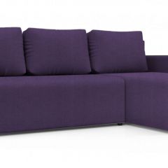 Диван угловой Алиса 3 Vital VIOLET - Teos Dark Brown в Александровском - alexsandrovskoe.mebel24.online | фото