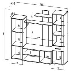 ИБИЦА Гостиная (ЯШС/ЯШТ) в Александровском - alexsandrovskoe.mebel24.online | фото 2