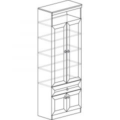 Гостиная Инна 4 Денвер темный в Александровском - alexsandrovskoe.mebel24.online | фото 7