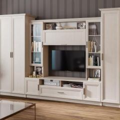 Гостиная ПРАГА-1 Анкор белый в Александровском - alexsandrovskoe.mebel24.online | фото