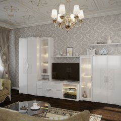 Гостиная Тиффани (модульная) в Александровском - alexsandrovskoe.mebel24.online | фото 3