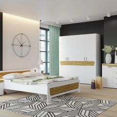 Комод Милана (Белый/Сосна Гранд) в Александровском - alexsandrovskoe.mebel24.online | фото 3