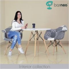Кресло Barneo N-14 Patchwork черно-белый в Александровском - alexsandrovskoe.mebel24.online | фото 3