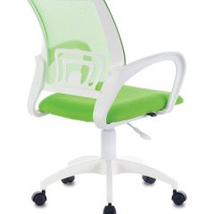 Кресло BRABIX "Fly MG-396W", пластик белый, сетка, салатовое, 532403 в Александровском - alexsandrovskoe.mebel24.online | фото 3