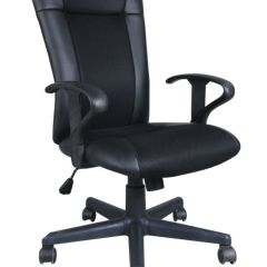 Кресло BRABIX "Optima MG-370" (экокожа/ткань, черное) 531580 в Александровском - alexsandrovskoe.mebel24.online | фото
