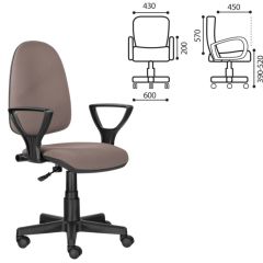 Кресло BRABIX "Prestige Ergo MG-311" (ткань, бежевое) 531873 в Александровском - alexsandrovskoe.mebel24.online | фото 2