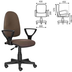 Кресло BRABIX "Prestige Ergo MG-311" (ткань, коричневое) 531875 в Александровском - alexsandrovskoe.mebel24.online | фото 2