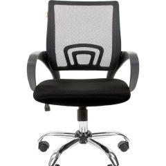 Кресло для оператора CHAIRMAN 696 хром (ткань TW-11/сетка TW-01) в Александровском - alexsandrovskoe.mebel24.online | фото 2