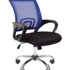 Кресло для оператора CHAIRMAN 696 хром (ткань TW-11/сетка TW-05) в Александровском - alexsandrovskoe.mebel24.online | фото