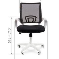 Кресло для оператора CHAIRMAN 696 white (ткань TW-10/сетка TW-05) в Александровском - alexsandrovskoe.mebel24.online | фото 6