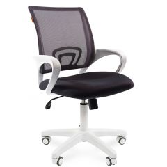 Кресло для оператора CHAIRMAN 696 white (ткань TW-12/сетка TW-04) в Александровском - alexsandrovskoe.mebel24.online | фото