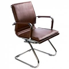 Кресло для посетителя Бюрократ CH-993-Low-V/Brown коричневый в Александровском - alexsandrovskoe.mebel24.online | фото 1