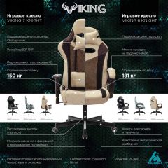 Кресло игровое Бюрократ VIKING 6 KNIGHT BL FABRIC синий в Александровском - alexsandrovskoe.mebel24.online | фото 5