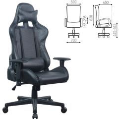 Кресло компьютерное BRABIX "GT Carbon GM-115" (две подушки, экокожа, черное) 531932 в Александровском - alexsandrovskoe.mebel24.online | фото 5