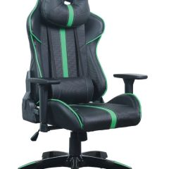 Кресло компьютерное BRABIX "GT Carbon GM-120" (черное/зеленое) 531929 в Александровском - alexsandrovskoe.mebel24.online | фото
