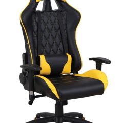 Кресло компьютерное BRABIX "GT Master GM-110" (черное/желтое) 531927 в Александровском - alexsandrovskoe.mebel24.online | фото