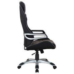 Кресло компьютерное BRABIX Techno GM-002 (ткань) черное/серое, вставки белые (531815) в Александровском - alexsandrovskoe.mebel24.online | фото 4