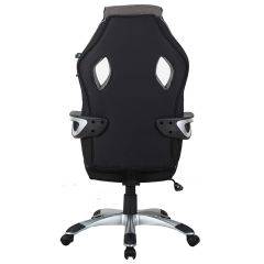Кресло компьютерное BRABIX Techno GM-002 (ткань) черное/серое, вставки белые (531815) в Александровском - alexsandrovskoe.mebel24.online | фото 6