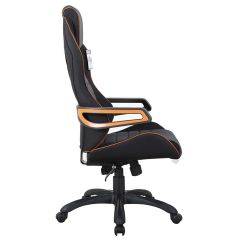 Кресло компьютерное BRABIX Techno Pro GM-003 (ткань черное/серое, вставки оранжевые) 531813 в Александровском - alexsandrovskoe.mebel24.online | фото 3