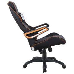 Кресло компьютерное BRABIX Techno Pro GM-003 (ткань черное/серое, вставки оранжевые) 531813 в Александровском - alexsandrovskoe.mebel24.online | фото 4