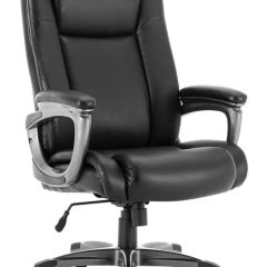 Кресло офисное BRABIX PREMIUM "Solid HD-005" (рециклированная кожа, черное) 531941 в Александровском - alexsandrovskoe.mebel24.online | фото