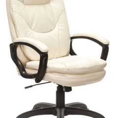 Кресло офисное BRABIX PREMIUM "Trend EX-568", экокожа, бежевое, 532102 в Александровском - alexsandrovskoe.mebel24.online | фото 1