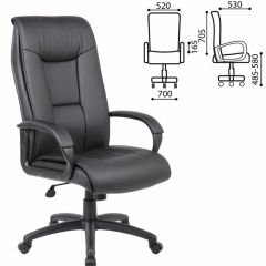 Кресло офисное BRABIX PREMIUM "Work EX-513" (экокожа, черное) 531943 в Александровском - alexsandrovskoe.mebel24.online | фото 2