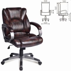 Кресло офисное BRABIX "Eldorado EX-504" (коричневое) 530875 в Александровском - alexsandrovskoe.mebel24.online | фото 2