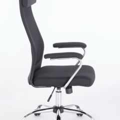Кресло офисное BRABIX "Flight EX-540" (хром, черное) 531847 в Александровском - alexsandrovskoe.mebel24.online | фото 3