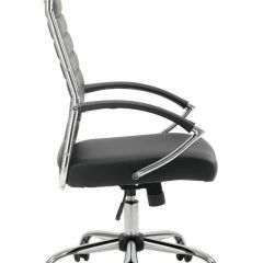 Кресло офисное BRABIX "Style EX-528", экокожа, хром, черное, 531947 в Александровском - alexsandrovskoe.mebel24.online | фото 3