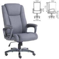 Кресло офисное BRABIX "Solid HD-005" (ткань/серое) 531823 в Александровском - alexsandrovskoe.mebel24.online | фото