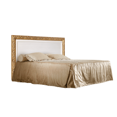 Кровать 2-х спальная (1,4 м) Тиффани штрих-лак/золото с подъемным механизмом (ТФКР140-2[7]) в Александровском - alexsandrovskoe.mebel24.online | фото