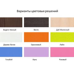 Кровать 2-х ярусная Юниор 1 без бортика (800*1900) Белое дерево, Анкор темный, Венге, Дуб сонома в Александровском - alexsandrovskoe.mebel24.online | фото 4